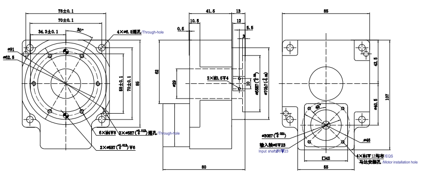 HC中空旋轉(zhuǎn)盤(pán)減速機(jī)