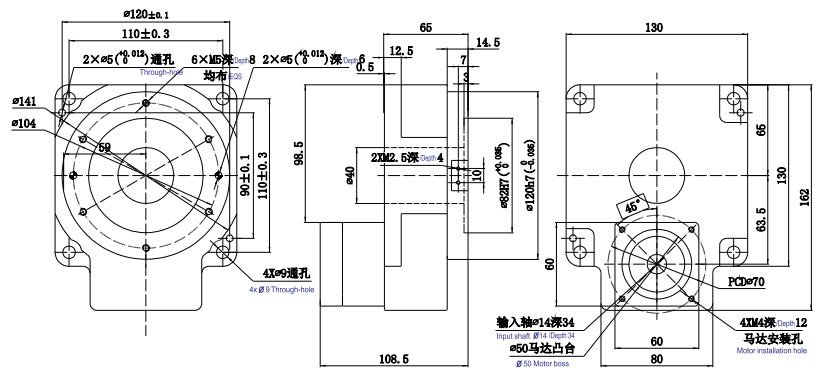 HC中空旋轉(zhuǎn)盤(pán)減速機(jī)